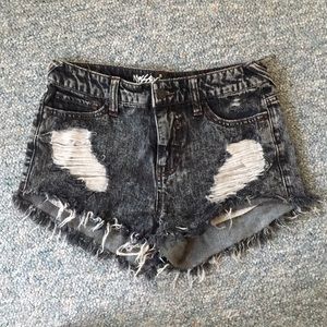 Mossimo Black Denim Shorts (Size 2)
